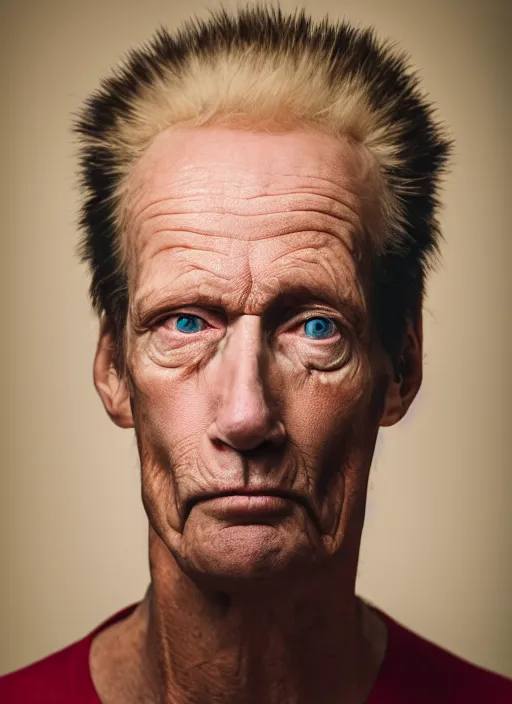 Image similar to portrait photo still of real life beavis, 8 k, 8 5 mm, f. 1 4