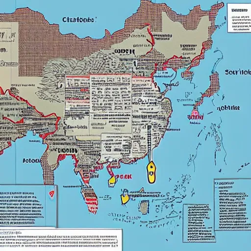 Image similar to insanely detailed plan to take down communist china future warfare cyber threats propaganda cia redacted