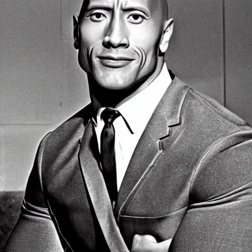 Prompt: dwayne johnson in the sound of music 1 9 6 5