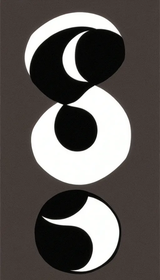 Image similar to Abstract representation of ying Yang concept, from Magic the gathering