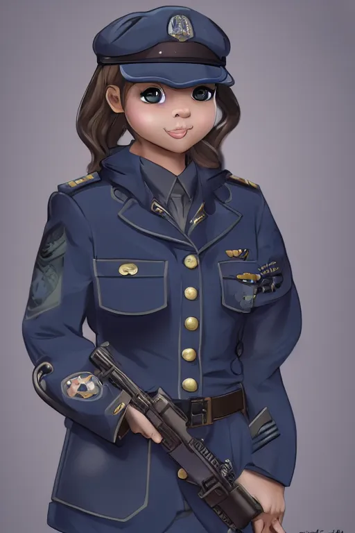 Prompt: A cute seal shown in navy uniform, digital art, extremely detailed, portrait, trending on artstation