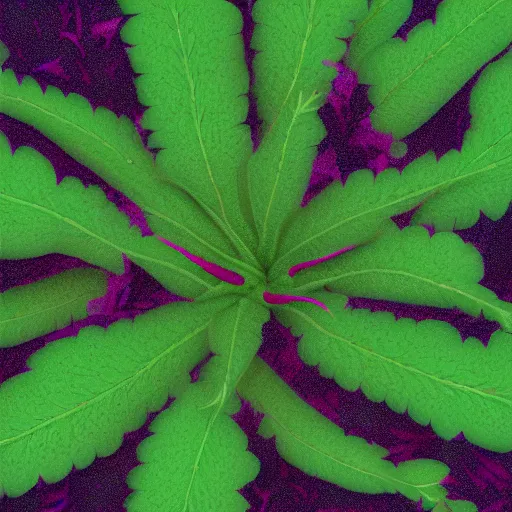 Prompt: a pigweed with a bromeliad pattern, digital art. trending on art station, unreal engine.