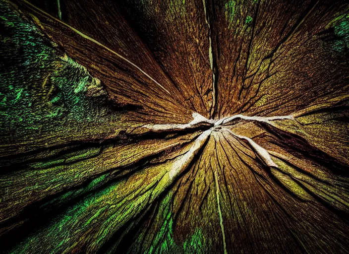 Image similar to photo of a crack in the fabrics of space and time, in the forest. Fantasy magic style. Highly detailed 8k. Intricate. Nikon d850 55mm. Award winning photography.
