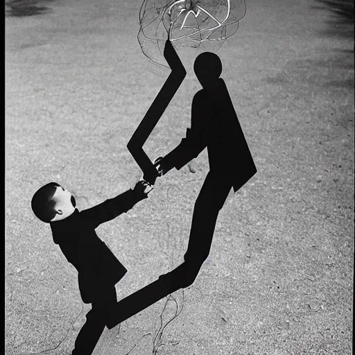 Image similar to A print. A rip in spacetime. Did this device in his hand open a portal to another dimension or reality?! by Cornelia Parker, by Brett Weston dynamic