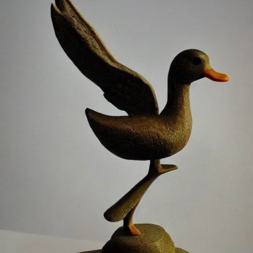 Prompt: duck angel, by jean deville