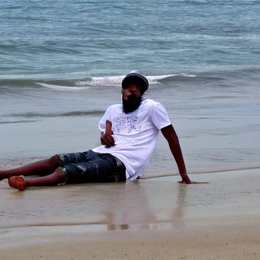 Image similar to glizzy on the beach