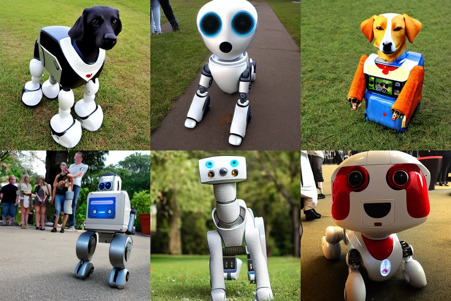 Prompt: A robot dog, award winning photo