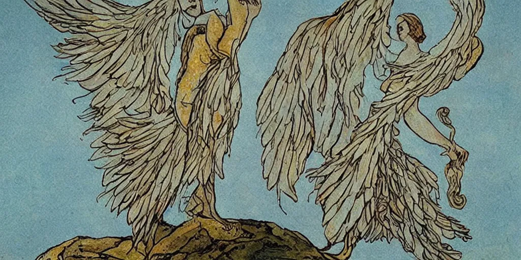 Prompt: Can the wings of the winds understand your voices of wonder, O you the second of the first, whom the burning flames have framed within the depth of my Jaws; whom I have prepared as Cups for a Wedding, or as the flowers in their beauty for the Chamber of righteousness. Stronger are your feet than the barren stone, and mightier are your voices than the manifold winds. For you are become a building such as is not, but in the mind of the All Powerful. Arise, says the First: Move therefore unto his Servants: Show yourselves in power: And make me a strong seething: for I am of him that lives for ever.