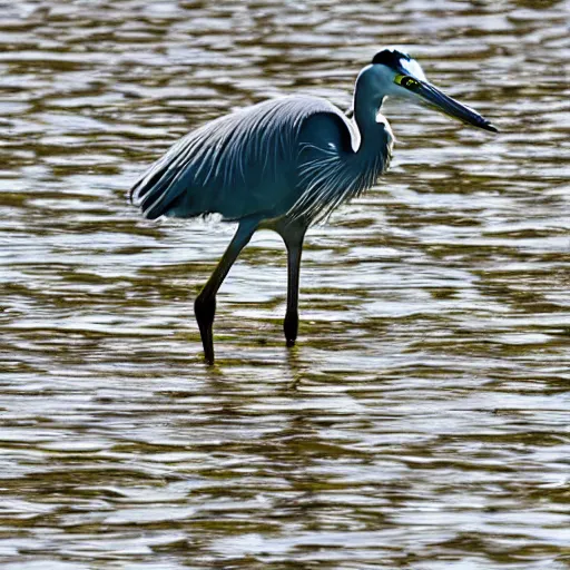 Prompt: a heron as sherlock holmes