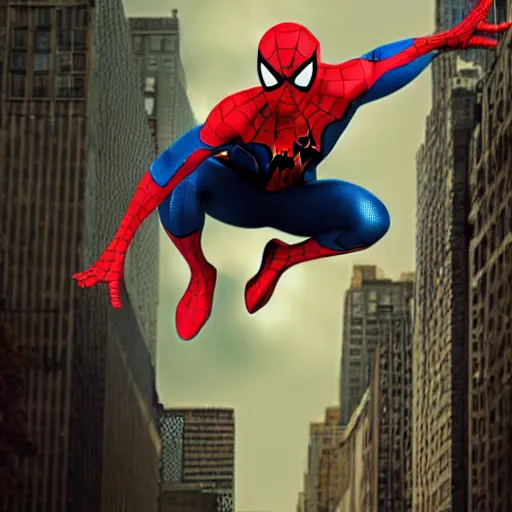 Prompt: spider - man's dream, creative photo manipulation, photoshop, digital art