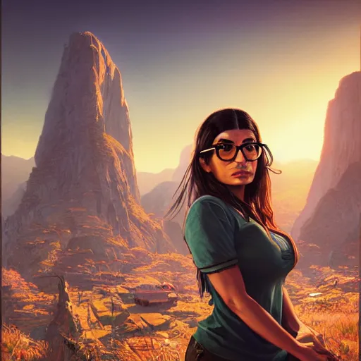 Prompt: highly detailed portrait, mia khalifa, in gta v, stephen bliss, unreal engine, fantasy art by greg rutkowski, loish, rhads, ferdinand knab, makoto shinkai and lois van baarle, ilya kuvshinov, rossdraws, tom bagshaw, global illumination, radiant light, detailed and intricate environment