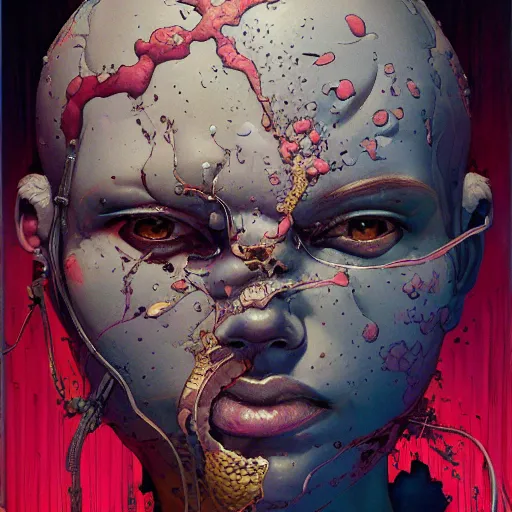 Image similar to citizen portrait soft light painted by james jean and katsuhiro otomo and erik jones, inspired by heavy metal magazine, smooth face feature, intricate oil painting, high detail illustration, sharp high detail, manga and anime 1 9 9 9