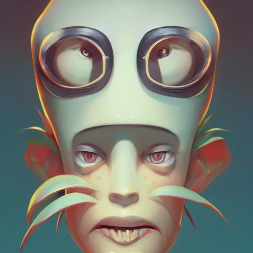 Image similar to face icon stylized minimalist ahh! real monsters, loftis, cory behance hd by jesper ejsing, by rhads, makoto shinkai and lois van baarle, ilya kuvshinov, rossdraws global illumination