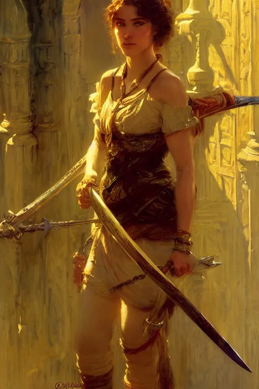 Image similar to sword maid, highly detailed painting by gaston bussiere, craig mullins, j. c. leyendecker 8 k