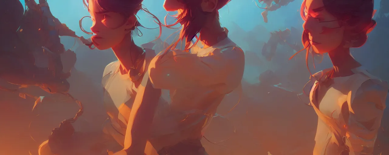 Image similar to problem chain illustrated behance hd by jesper ejsing, by rhads, makoto shinkai and lois van baarle, ilya kuvshinov, rossdraws global illumination.