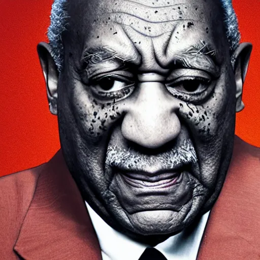 Prompt: hyperrealism morphing bill cosby into a big bug realistic 8 k