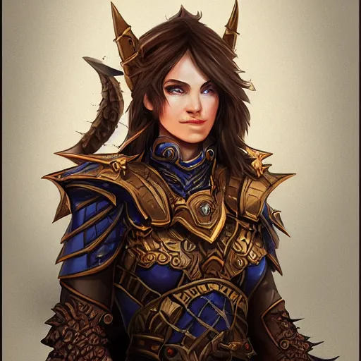Image similar to dragonkin paladin, dungeon and dragons, character concept, very detailed, trending on artstation, portrait