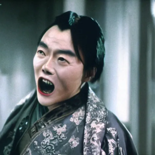 Prompt: film still of chinese character li gong in interview with the vampire