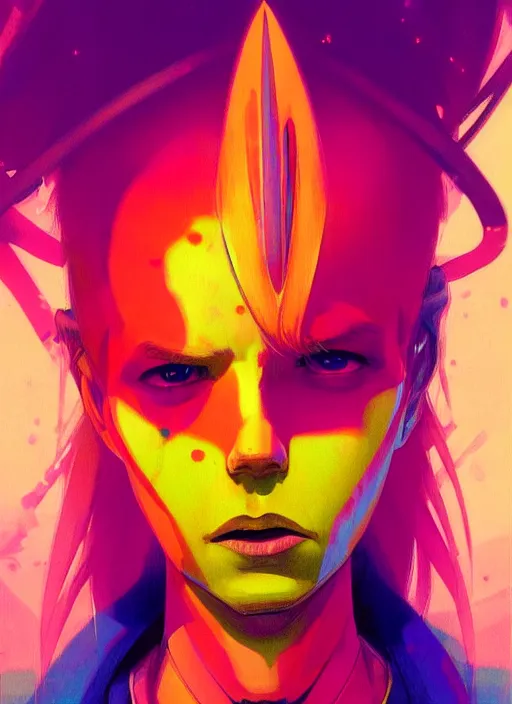 Prompt: A psychedelic portrait of Zero Two , vibrant color scheme, highly detailed, in the style of romanticism, cinematic, artstation, Moebius, Greg rutkowski