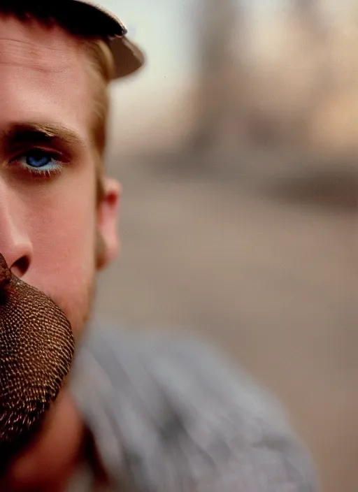 Image similar to portrait of humanoid goose ryan gosling a beak, natural light, sharp, detailed face, magazine, press, photo, steve mccurry, david lazar, canon, nikon, focus