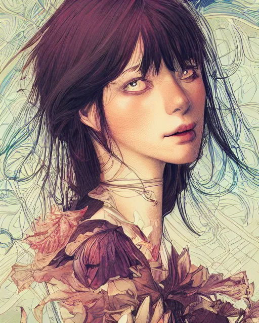 Image similar to a girl posing for a painter, art poster, ambient lighting, detailed, by ayami kojima, makoto shinkai, kilian eng