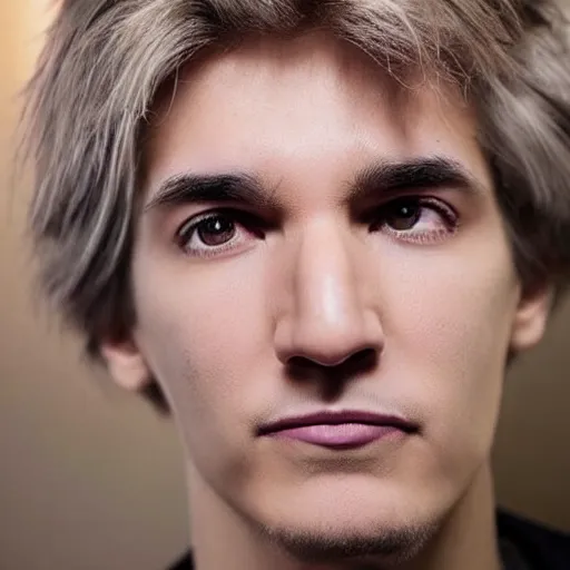 Image similar to xqc, big long nose, underbite