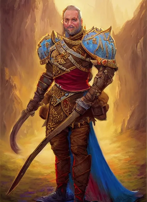 Image similar to royal guard, dndbeyond, bright, colourful, realistic, dnd character portrait, full body, pathfinder, pinterest, art by ralph horsley, dnd, rpg, lotr game design fanart by concept art, behance hd, artstation, deviantart, hdr render in unreal engine 5