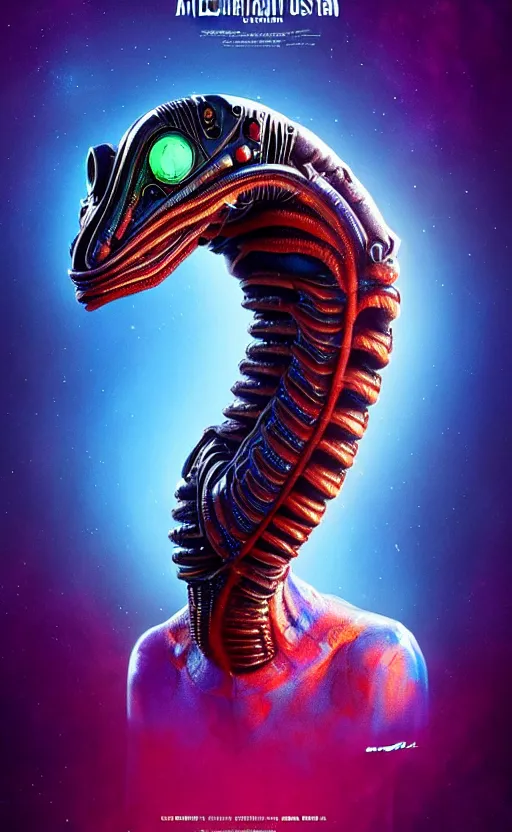 Image similar to exquisite imaginative alien creature poster art, humanoid, colourful, movie art, by lucusfilm, weta studio, 8 k, denoised