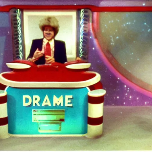 Prompt: ! dream photo screenshot from british 1 9 8 0 s game show, the sealion of fortune