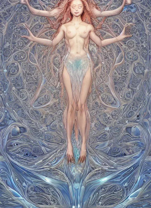 Image similar to collection of beautiful celestial females exposed in cryo chamers by James Jean, intricate, elegant, highly detailed, centered, digital painting, artstation, concept art, smooth, sharp focus, illustration, at the Salar De Uyuni, Hexagonal formations on the surface of salt crystallization, combined between sedimentary deposits, bubbling geysers, interstellar night reflection of the sky, intricate, elegant, luxurious, digital painting, concept art, smooth, sharp focus, from Star Trek 2021, illustration, by WLOP and Ruan Jia and Mandy Jurgens and William-Adolphe Bouguereau, Artgerm