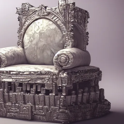 Prompt: a throne made of stacks of dollar, octane render, highly detailed, unreal engine 5, 4 k