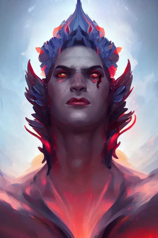 Prompt: the god hades, hellish setting, portrait, sharp focus, digital art, cgsociety, concept art, post processed, dynamic lighting, artstation, by emylie boivin, rossdraws and jazza