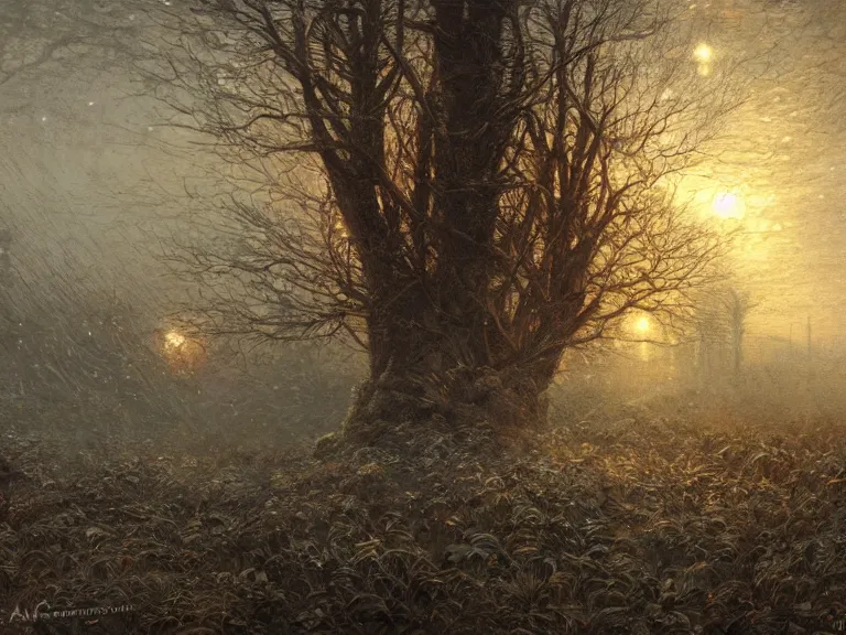 Prompt: a macro shot of plants, winter season, moody scene, highly detailed, intricate, sharp details, dystopian mood, scene by gaston bussiere, craig mullins, somber lighting, drawn by giacomo burattini, inspired by graphic novel cover art, hyperrealistic, 8 k by rhads