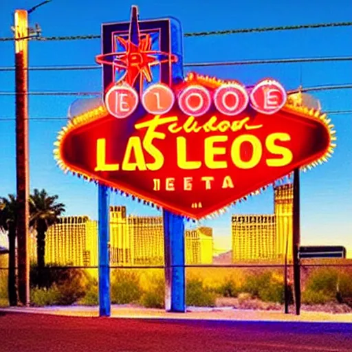 Image similar to a neon sign for last stop motel in las vegas