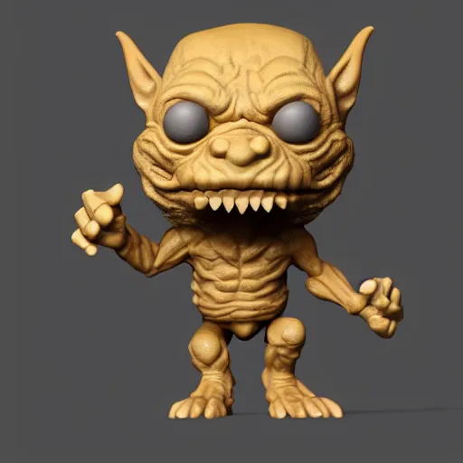 Prompt: full body 3 d render of a goblin as a funko pop, studio lighting, white background, blender, trending on artstation, 8 k, highly detailed