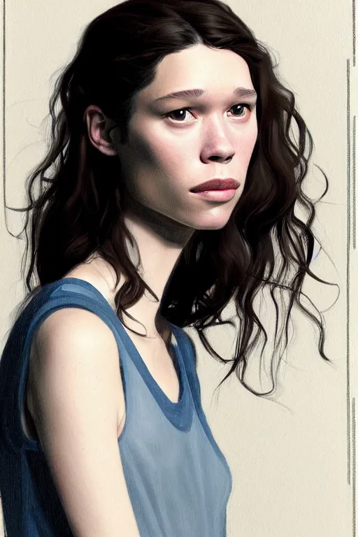 Image similar to an masterpiece gallery artwork by Phil noto of Astrid berges frisbey