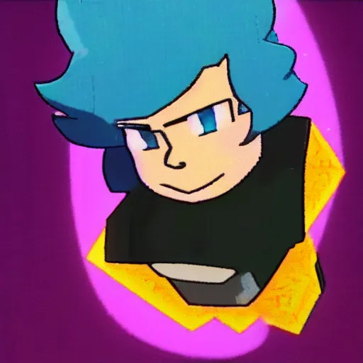 Image similar to a screenshot of Steven Quartz from Steven Universe, low quality, vhs quality,