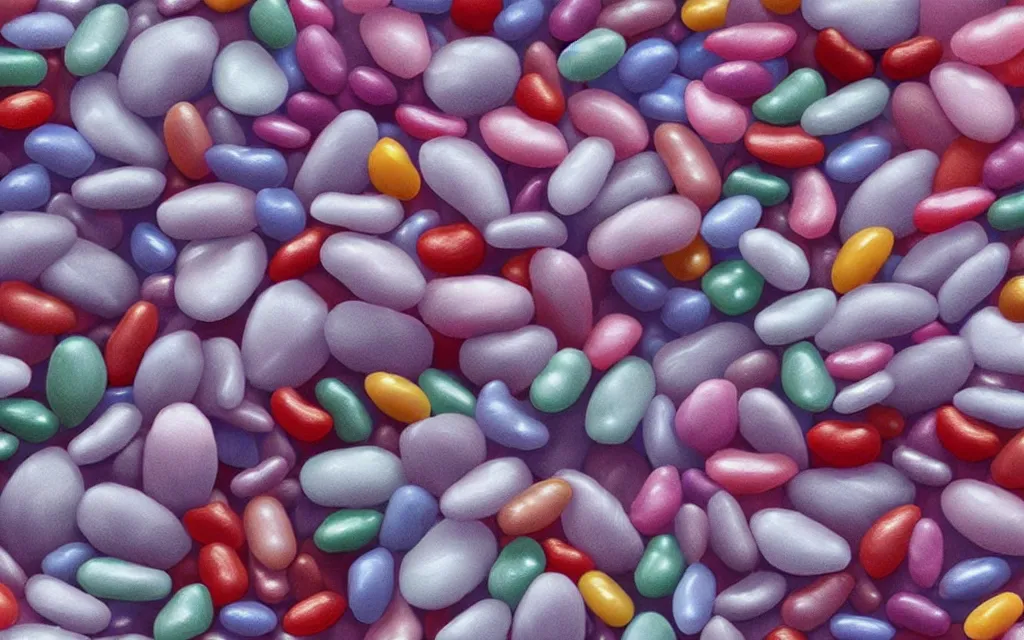 Image similar to a feather covered jelly bean shape, heightened texture, grunge, realistic, surface painter, bump map