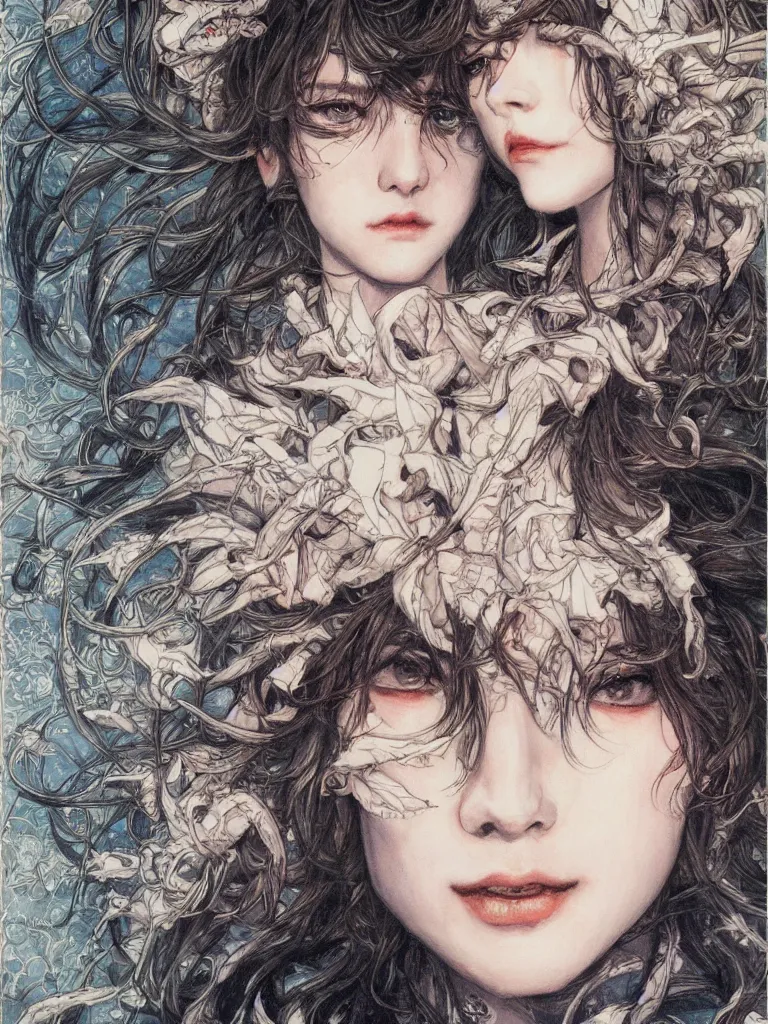 Image similar to portrait painting by ayami kojima