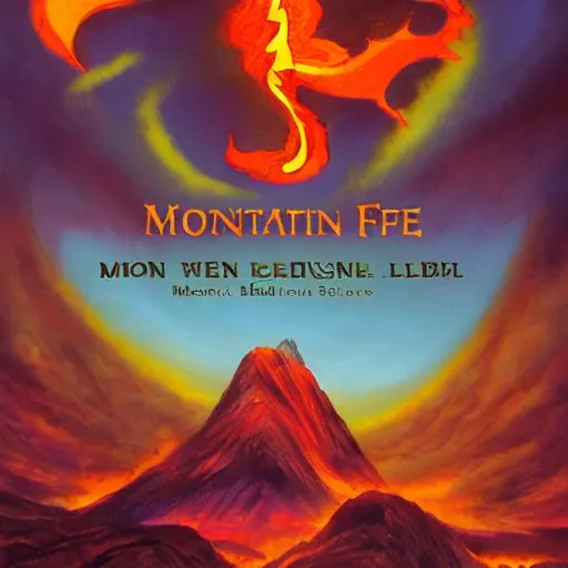 Prompt: mountain of fire