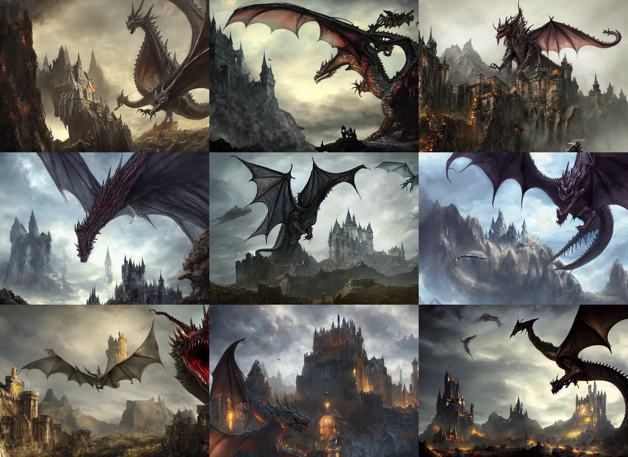 dragons and castles