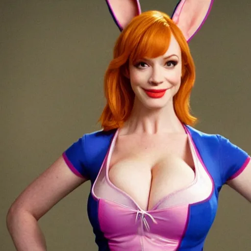 Image similar to christina hendricks as lola bunny