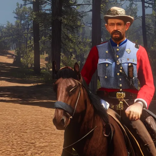 Image similar to Francisco Franco in Red Dead Redemption 2 4K details