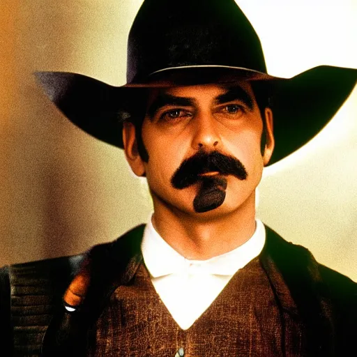 Image similar to george clooney as wyatt earp