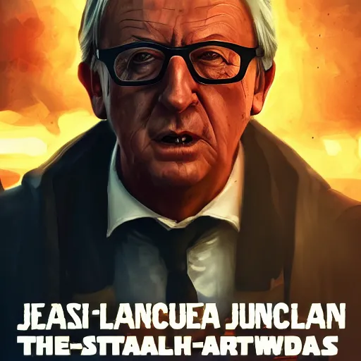 Prompt: Jean-Claude Juncker as a sith lord, post-apocalyptic, Stockholm, wlop, artstation