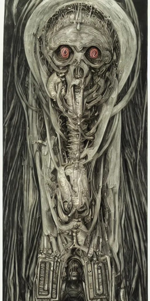 Image similar to st. peter, h. r. giger