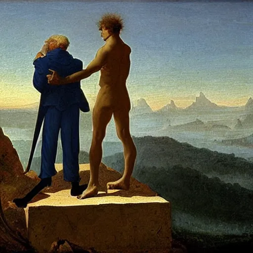 Image similar to The invention of the Internet, 1789, Painting by Caspar David Friedrich