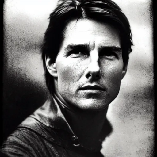 Image similar to tom cruise by julia margaret cameron 1 8 8 0 s, realistic, body shot, sharp focus, 8 k high definition, insanely detailed, intricate, elegant