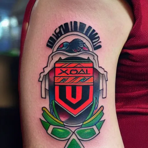 Image similar to a xoloescuincle tattoo