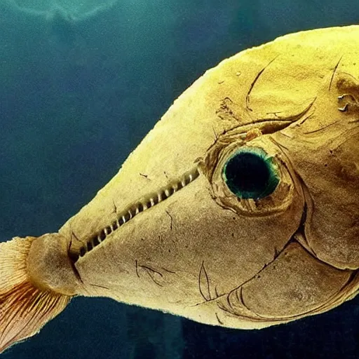 Prompt: scary eerie deep sea fish that look like monsters. Photograph.